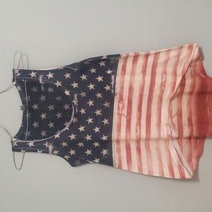 Sleeveless shirt!. American flag